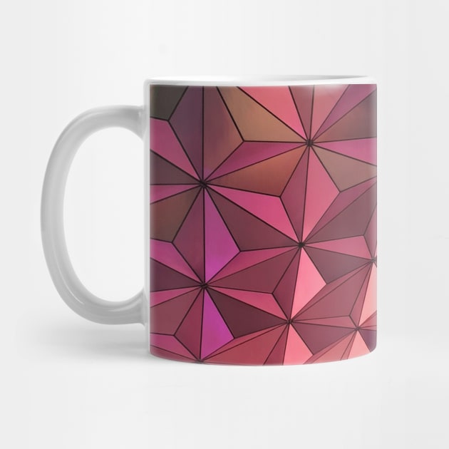 Pink Geometric Art by NewburyBoutique